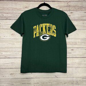 🦃 NWT Fanatics NFL Pro Line Green‎ Bay Packers Graphic T Youth Medium